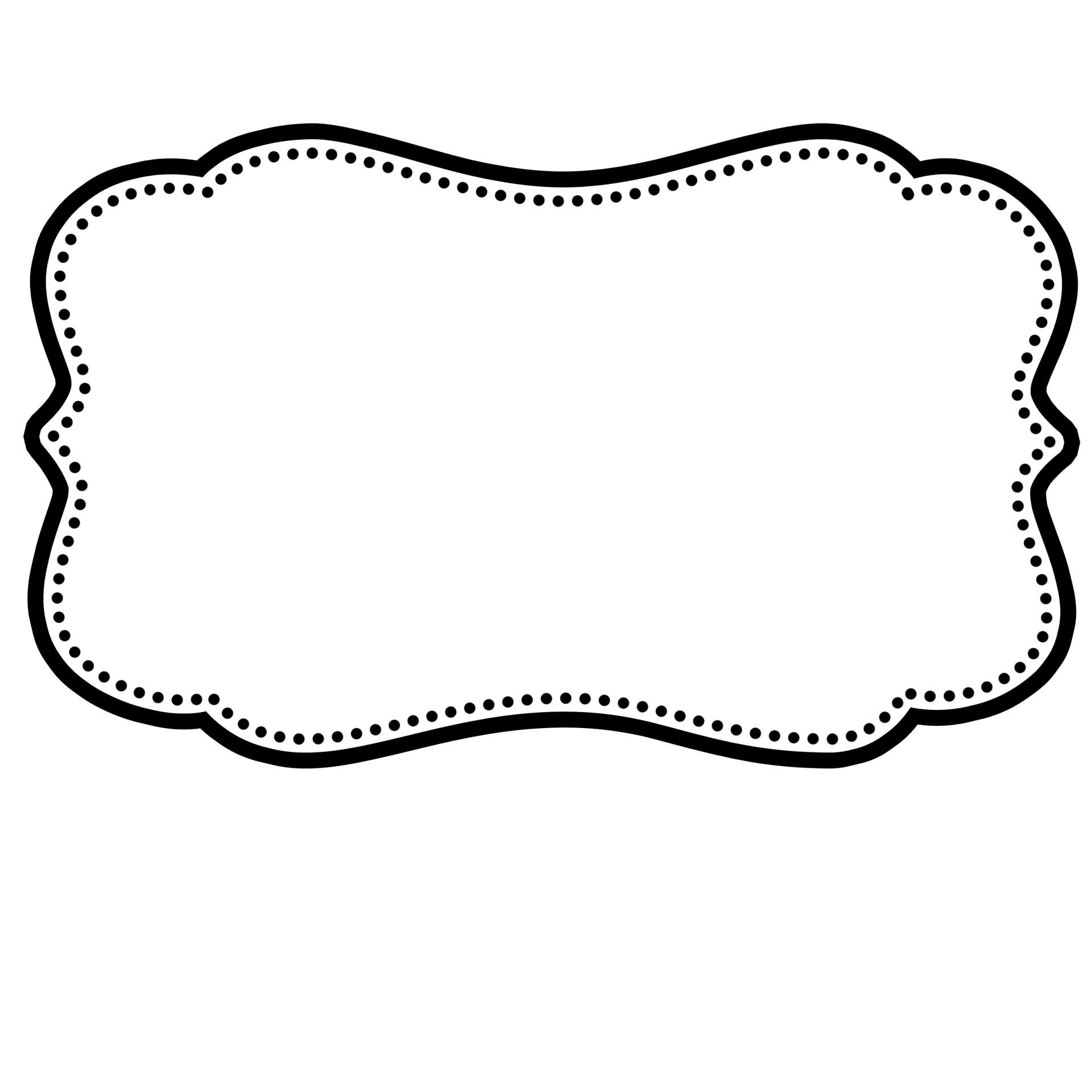 Moldura Decorativa Pontilhada Design Png Grátis Para Baixar