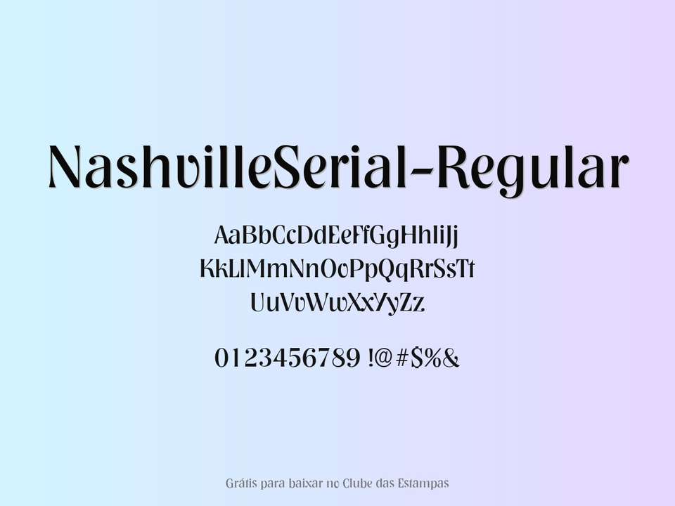 Fonte Nashvilleserial Regular Grátis Para Baixar