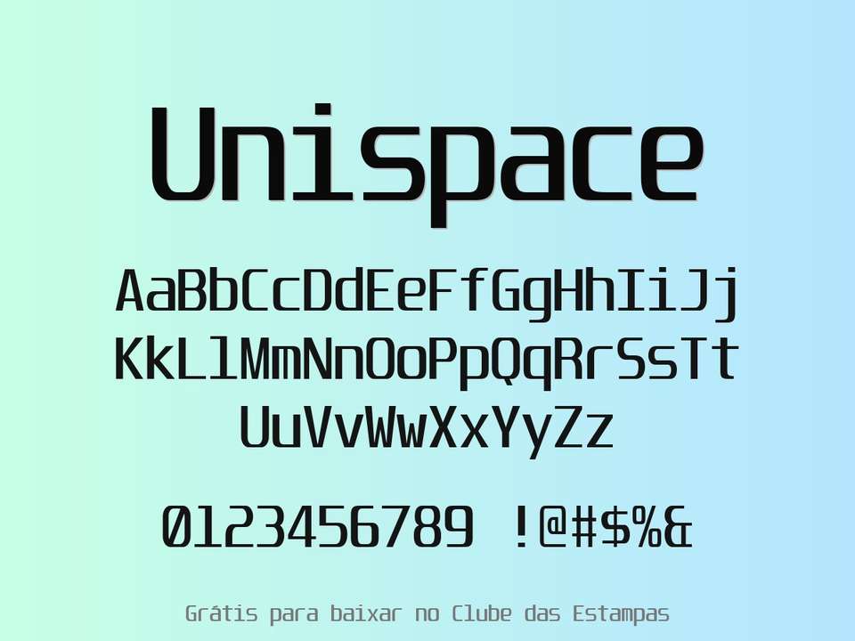 Fonte Unispace Grátis Para Baixar