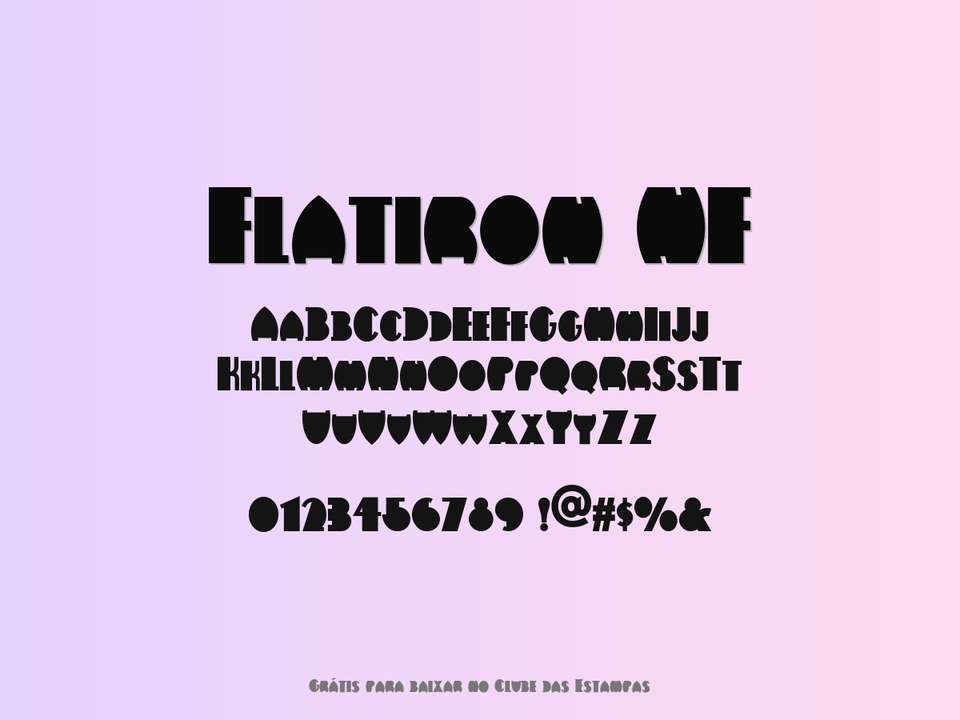 Fonte Flatiron Nf Grátis Para Baixar