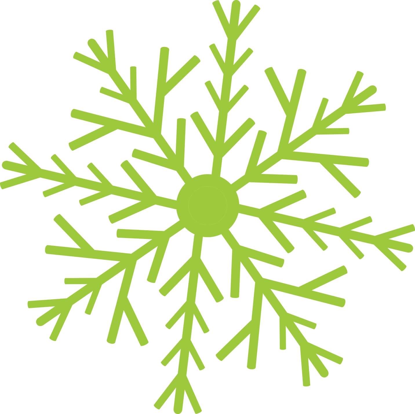 Floco De Neve Verde Natureza Png Grátis Para Baixar