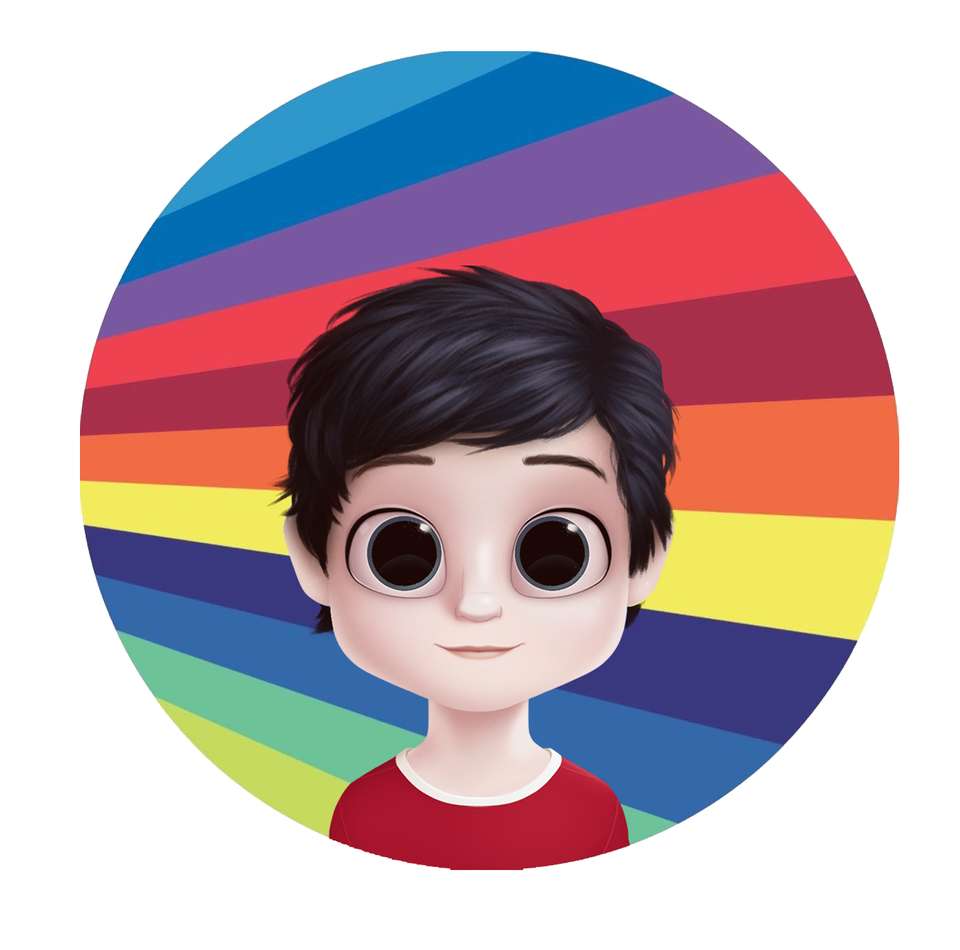 Retrato Infantil Arco Íris Orgulho E Diversidade Png Grátis Para Baixar