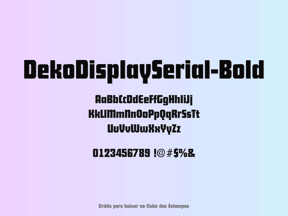 Fonte Dekodisplayserial Bold Grátis Para Baixar