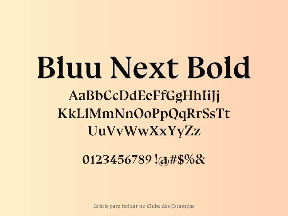 Fonte Bluu Next Bold Grátis Para Baixar