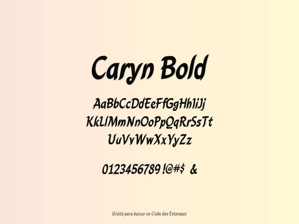 Fonte Caryn Bold Grátis Para Baixar