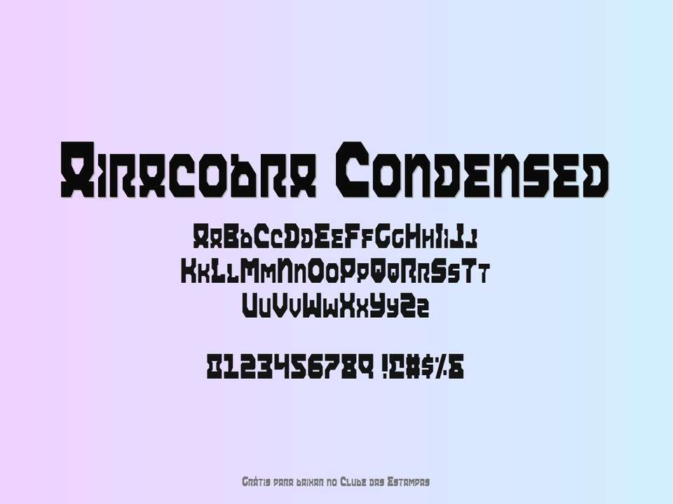 Fonte Airacobra Condensed Grátis Para Baixar
