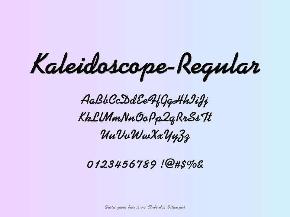 Fonte Kaleidoscope Regular Grátis Para Baixar