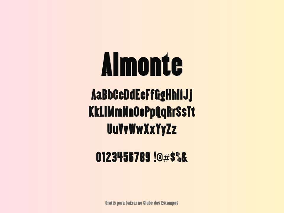 Fonte Almonte Grátis Para Baixar