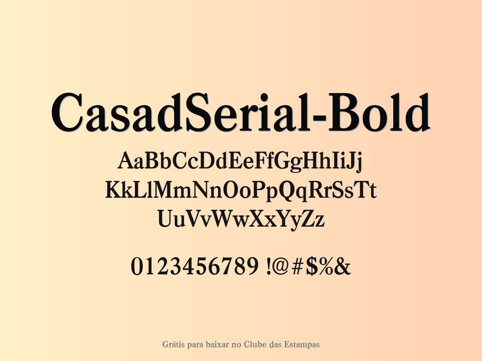 Fonte Casadserial Bold Grátis Para Baixar