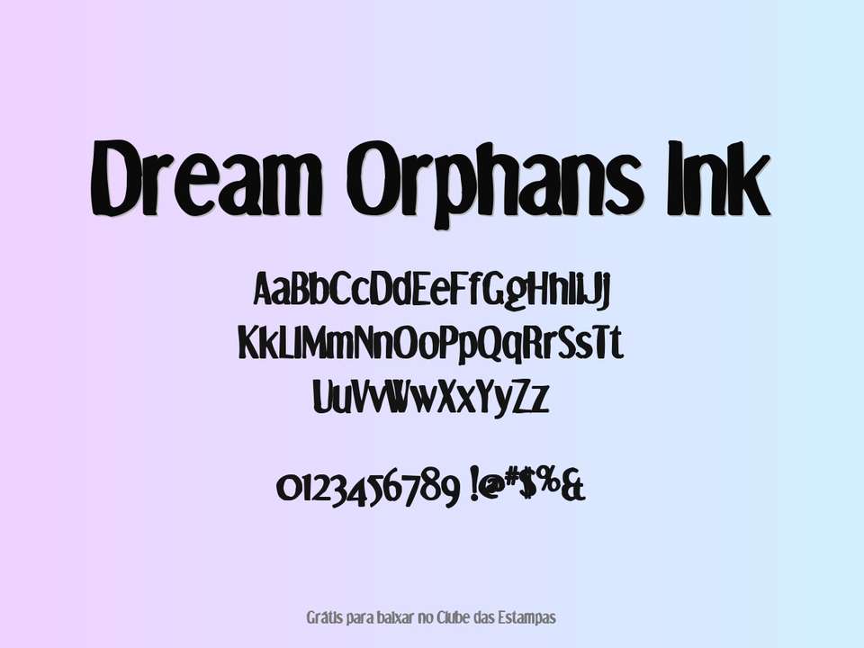 Fonte Dream Orphans Ink Grátis Para Baixar
