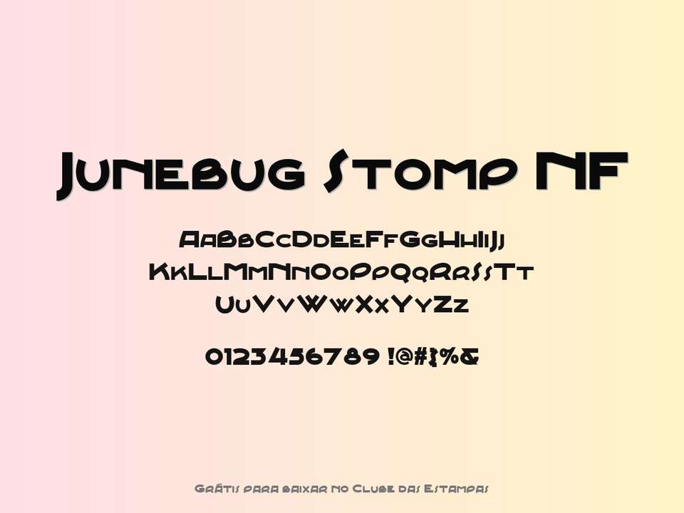 Fonte Junebug Stomp Nf Grátis Para Baixar