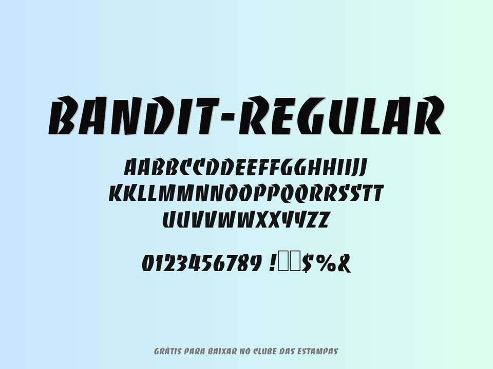 Fonte Bandit Regular Grátis Para Baixar