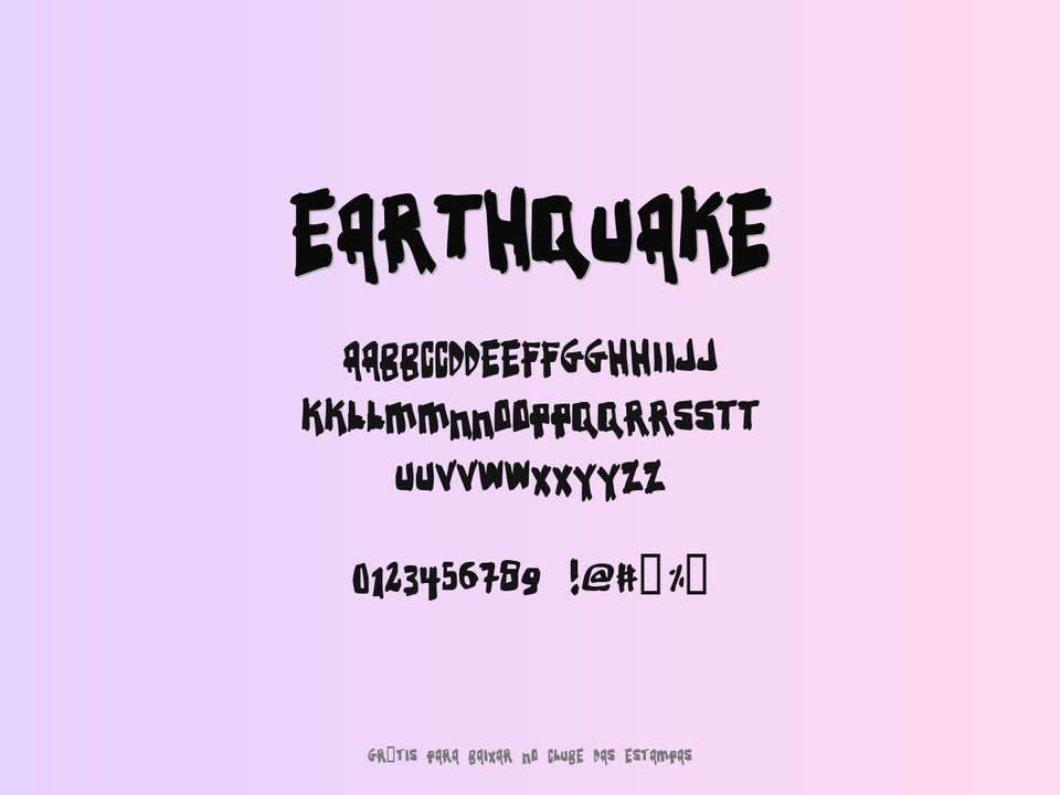 Fonte Earthquake Grátis Para Baixar