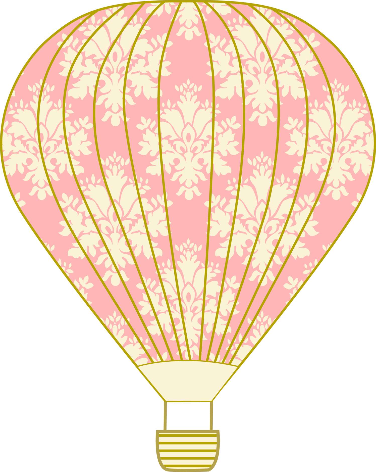 Balão De Ar Quente Floral Decoração Png Grátis Para Baixar