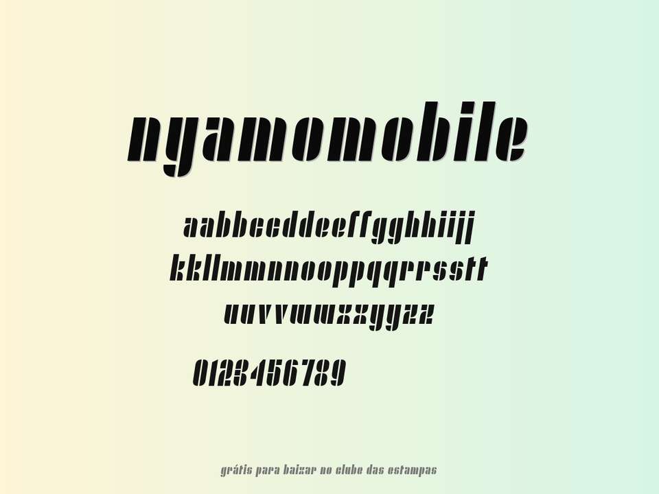 Fonte Nyamomobile Grátis Para Baixar
