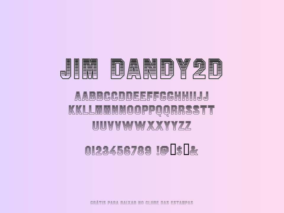 Fonte Jim Dandy2d Grátis Para Baixar