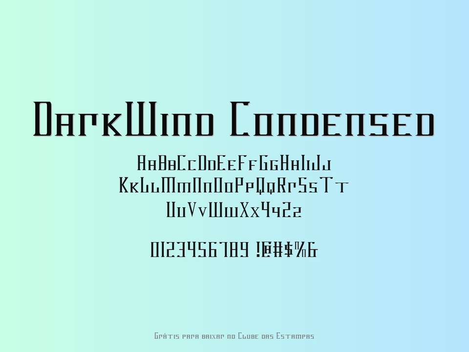 Fonte Darkwind Condensed Grátis Para Baixar