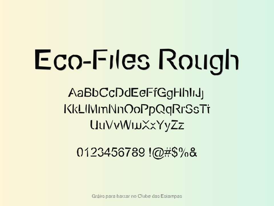Fonte Eco Files Rough Grátis Para Baixar