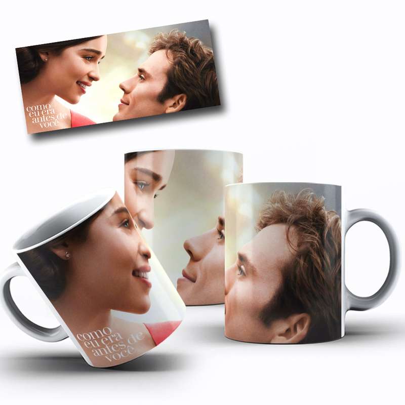 Arte Para Caneca Como Eu Era Antes De Você Personagens Filme 17