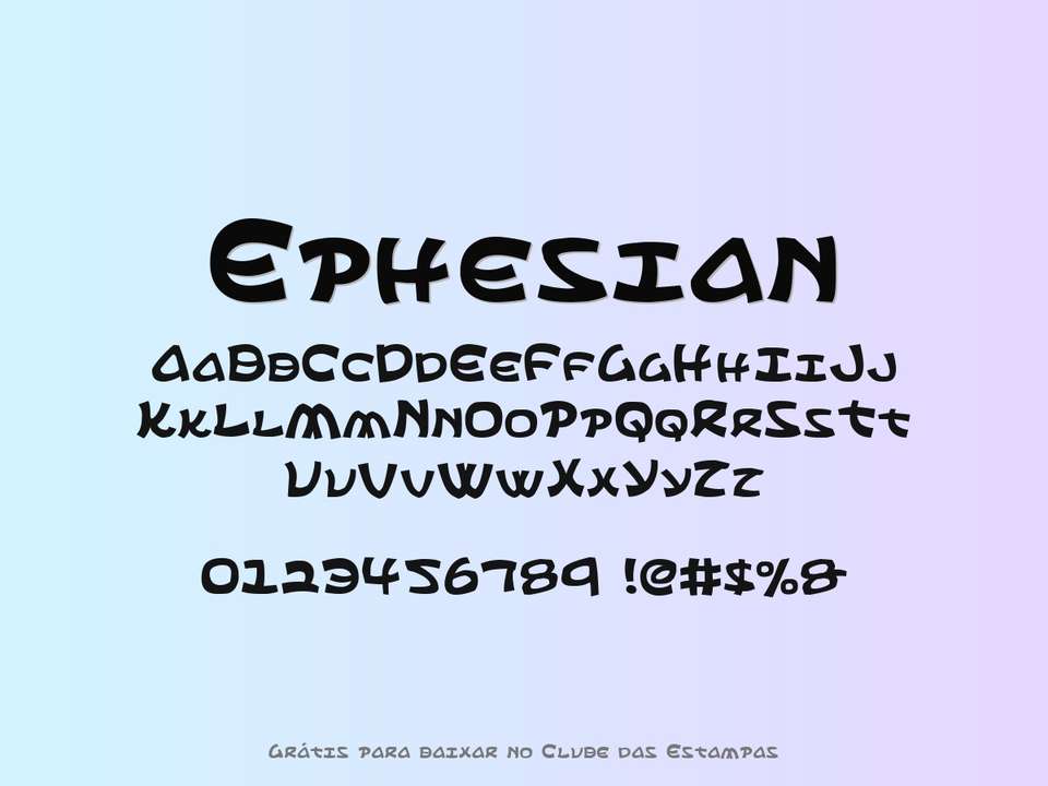 Fonte Ephesian Grátis Para Baixar