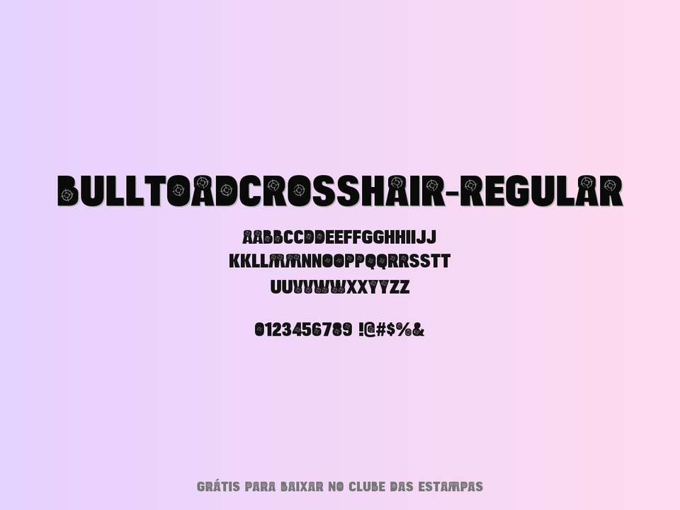 Fonte Bulltoadcrosshair Regular Grátis Para Baixar