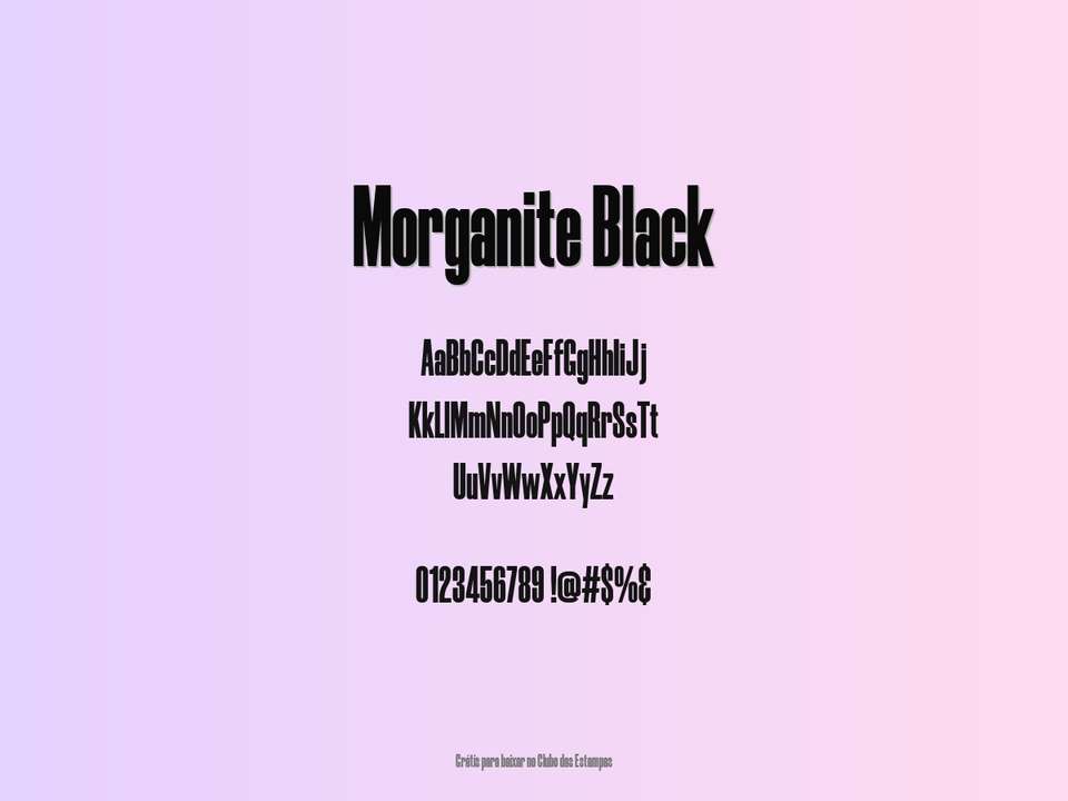 Fonte Morganite Black Grátis Para Baixar