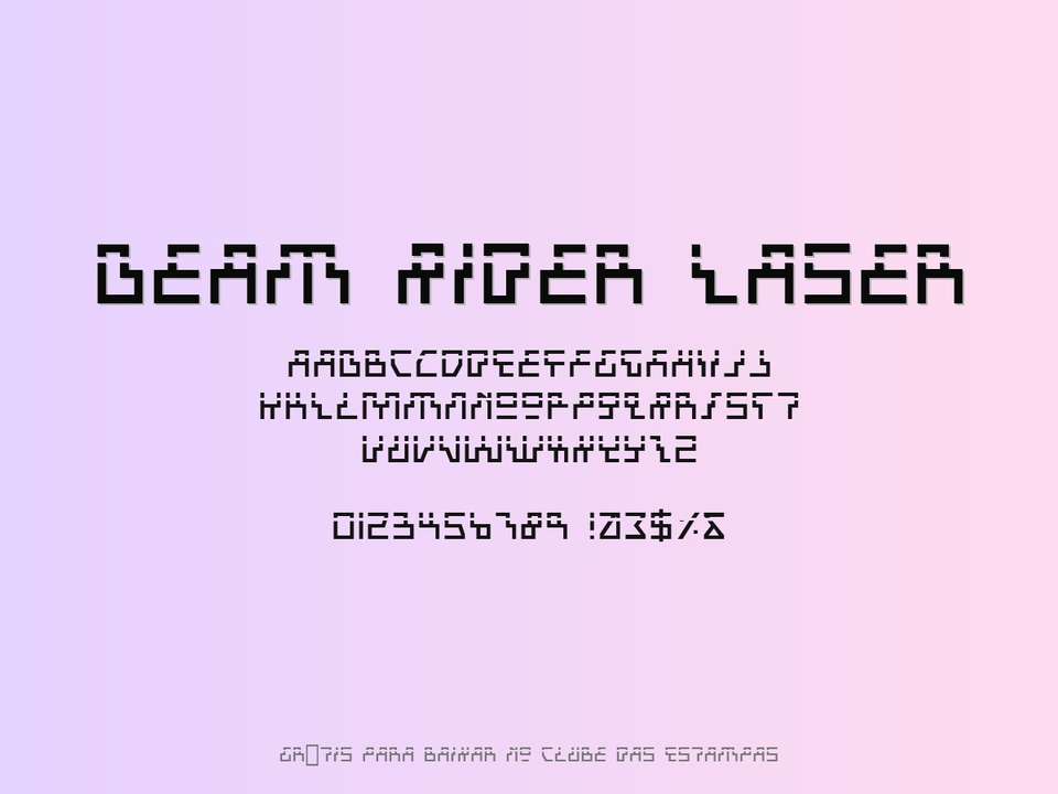 Fonte Beam Rider Laser Grátis Para Baixar