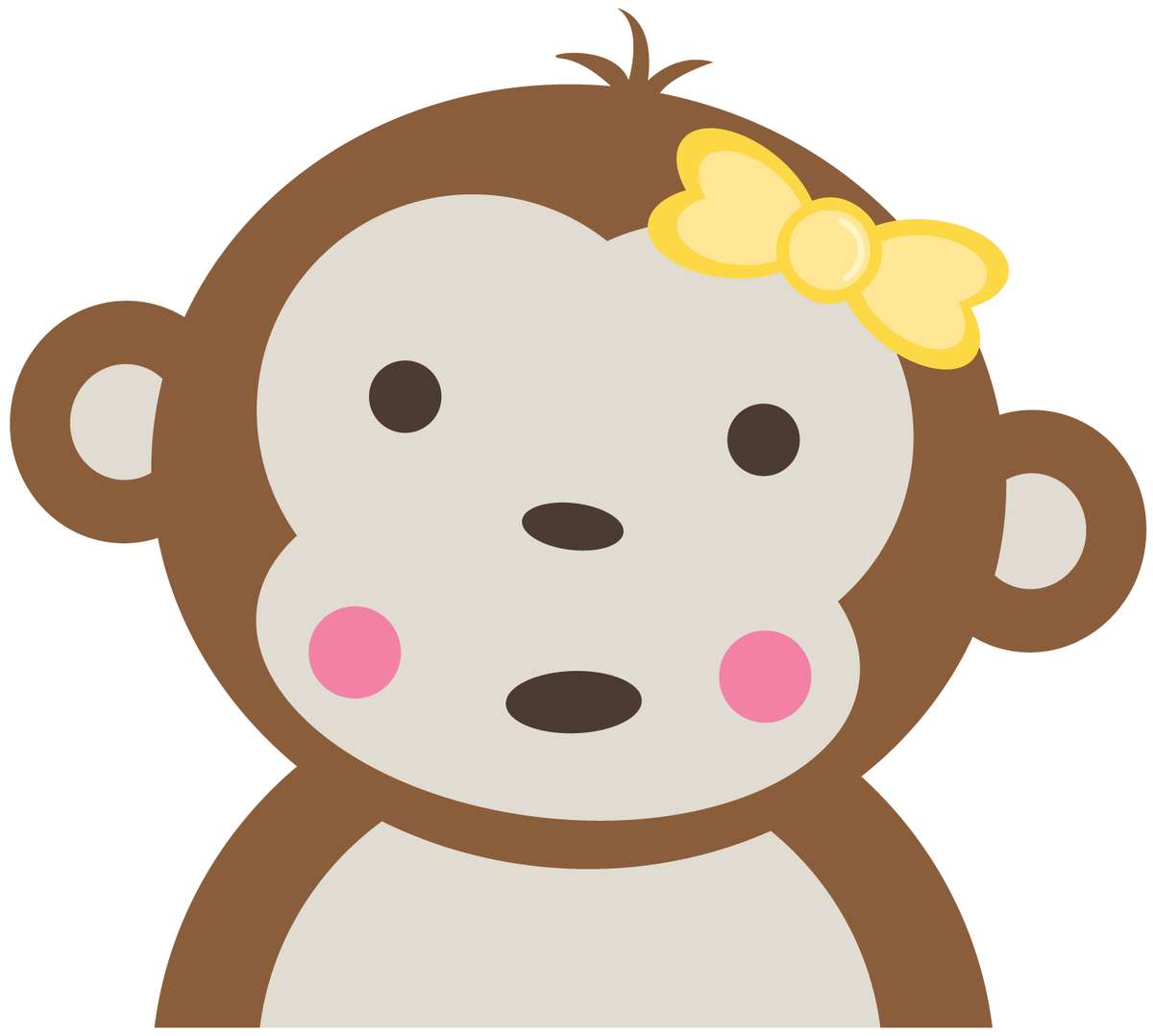 Elemento Macaco Cufe Fofo Fofa Png (40)