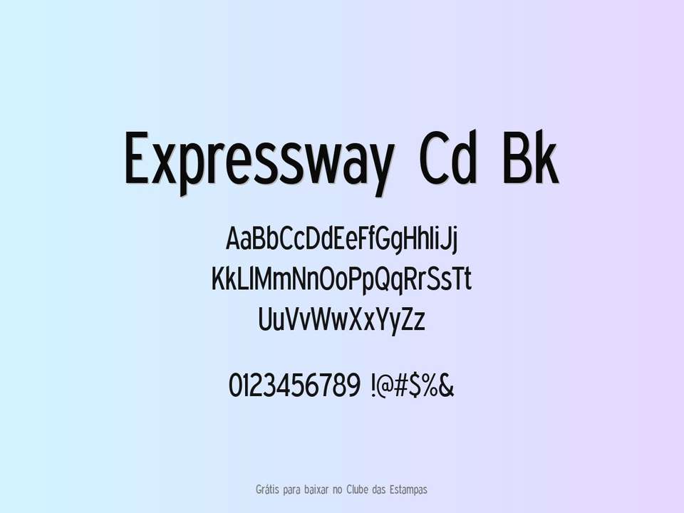 Fonte Expressway Cd Bk Grátis Para Baixar