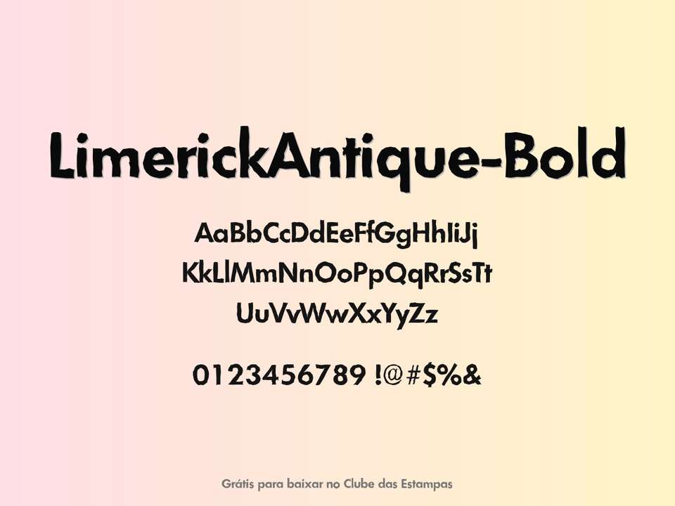 Fonte Limerickantique Bold Grátis Para Baixar