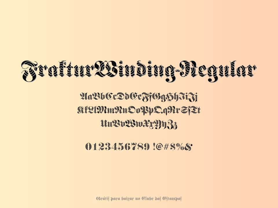Fonte Frakturwinding Regular Grátis Para Baixar
