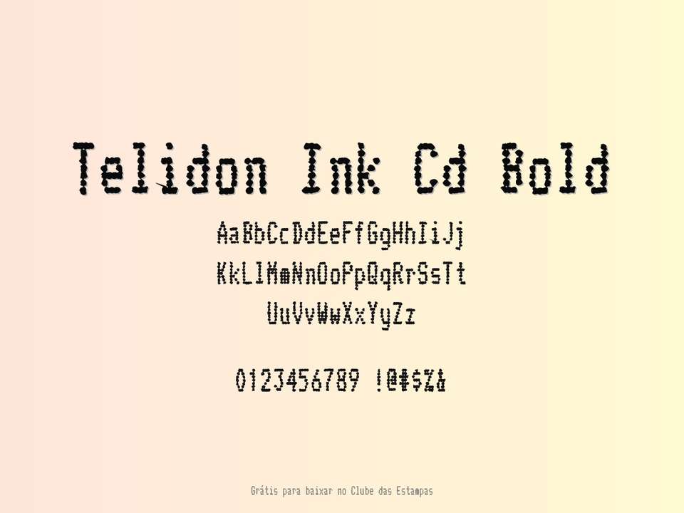 Fonte Telidon Ink Cd Bold Grátis Para Baixar