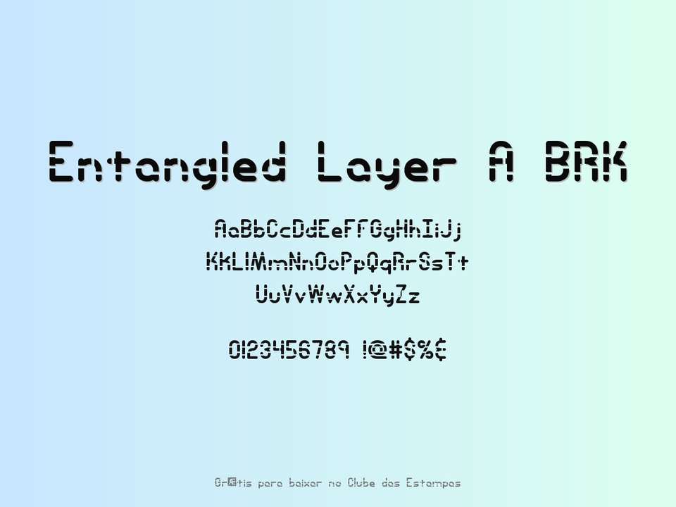 Fonte Entangled Layer A Brk Grátis Para Baixar