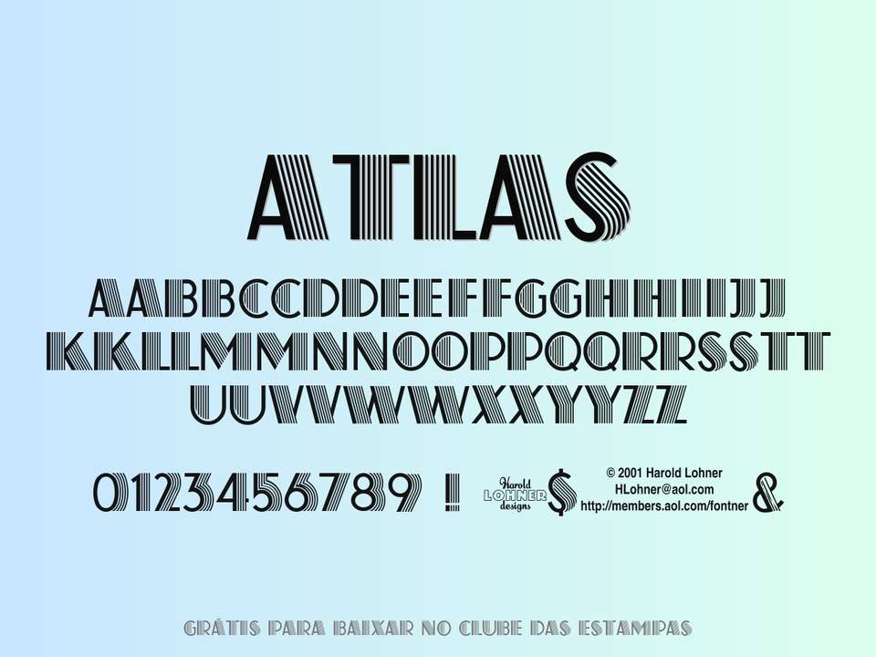 Fonte Atlas Grátis Para Baixar