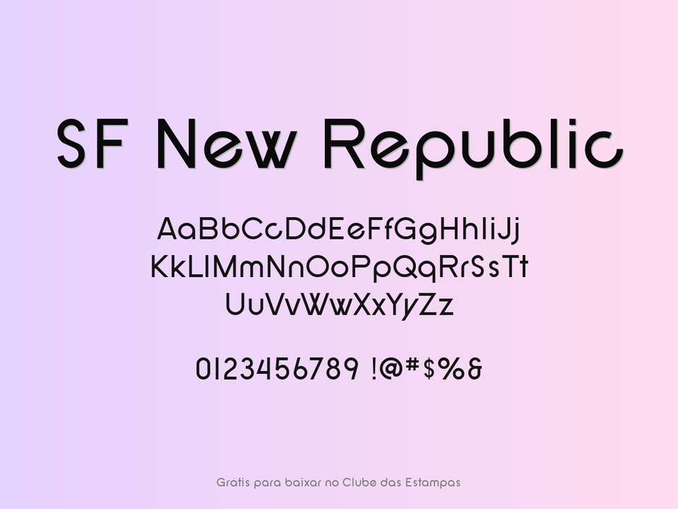 Fonte Sf New Republic Grátis Para Baixar