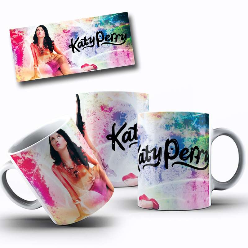 Arte Para Caneca Katy Perry Cantora Pop 7