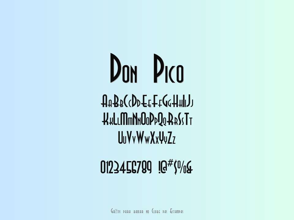 Fonte Don Pico Grátis Para Baixar