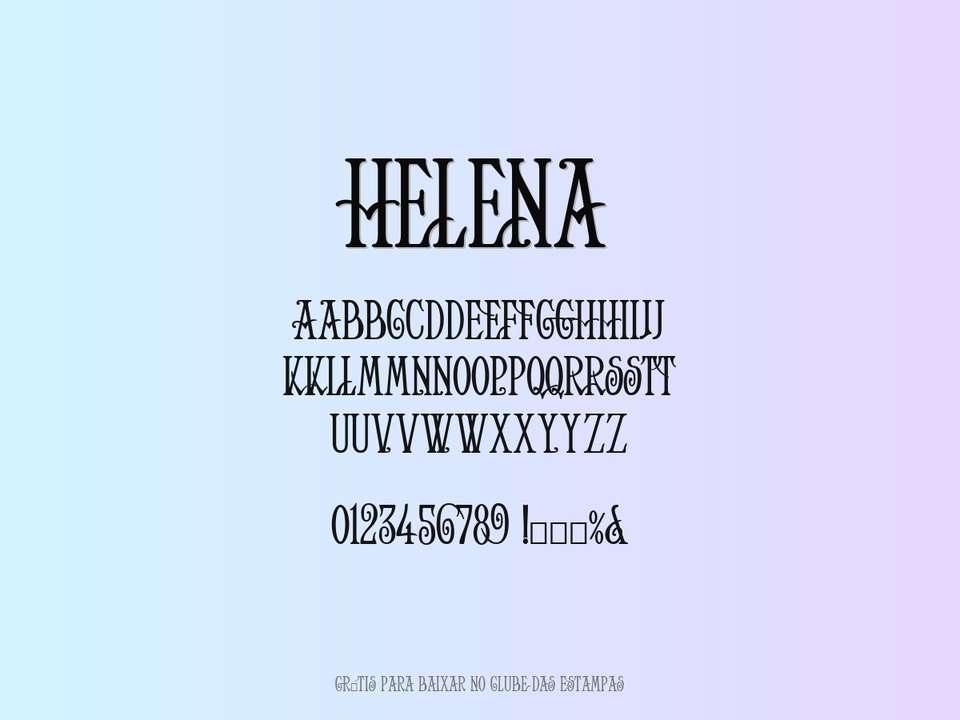 Fonte Helena Grátis Para Baixar