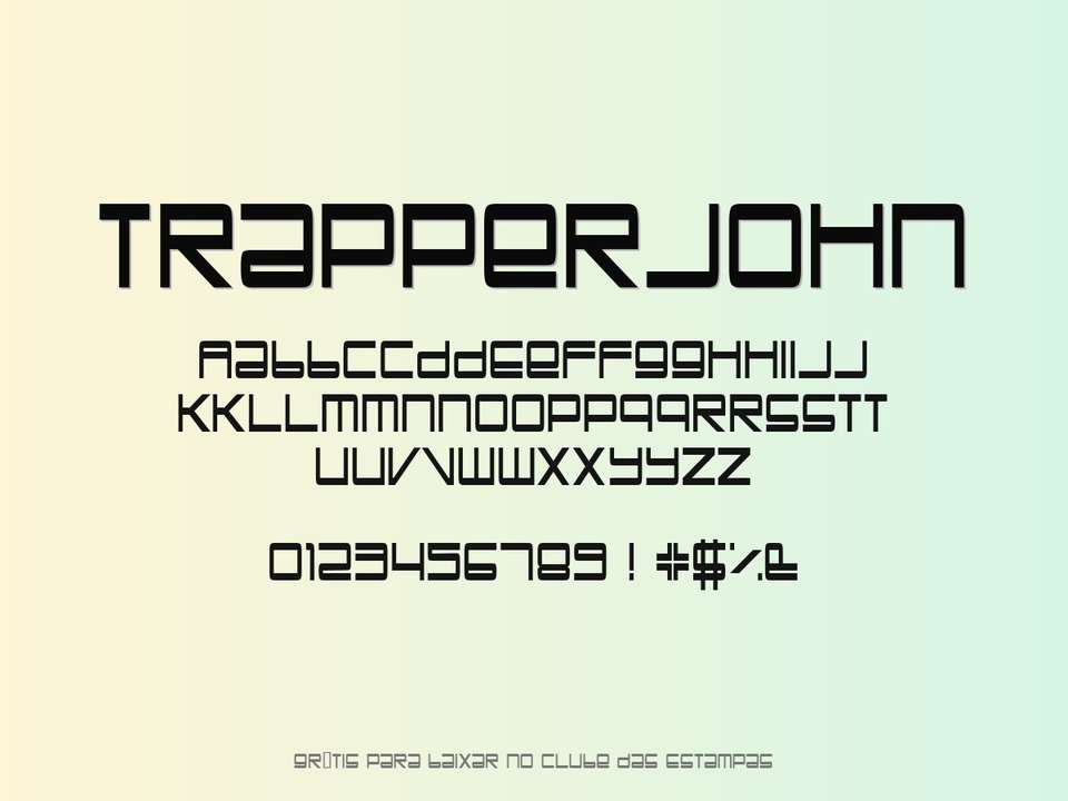 Fonte Trapperjohn Grátis Para Baixar