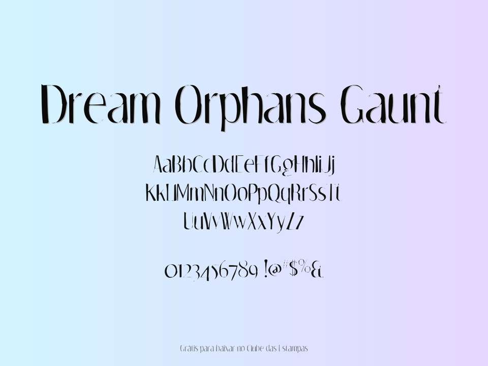 Fonte Dream Orphans Gaunt Grátis Para Baixar