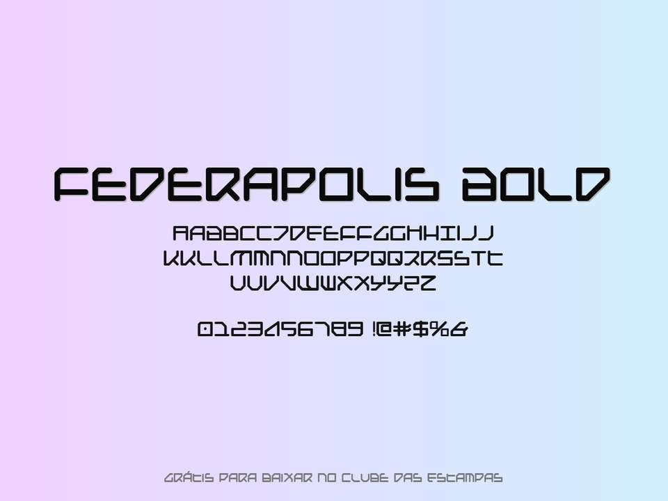 Fonte Federapolis Bold Grátis Para Baixar
