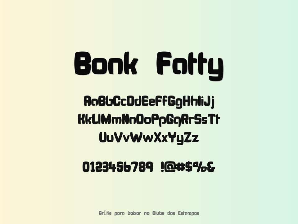 Fonte Bonk Fatty Grátis Para Baixar