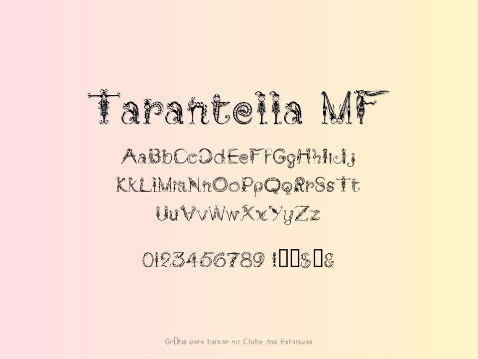 Fonte Tarantella Mf Grátis Para Baixar
