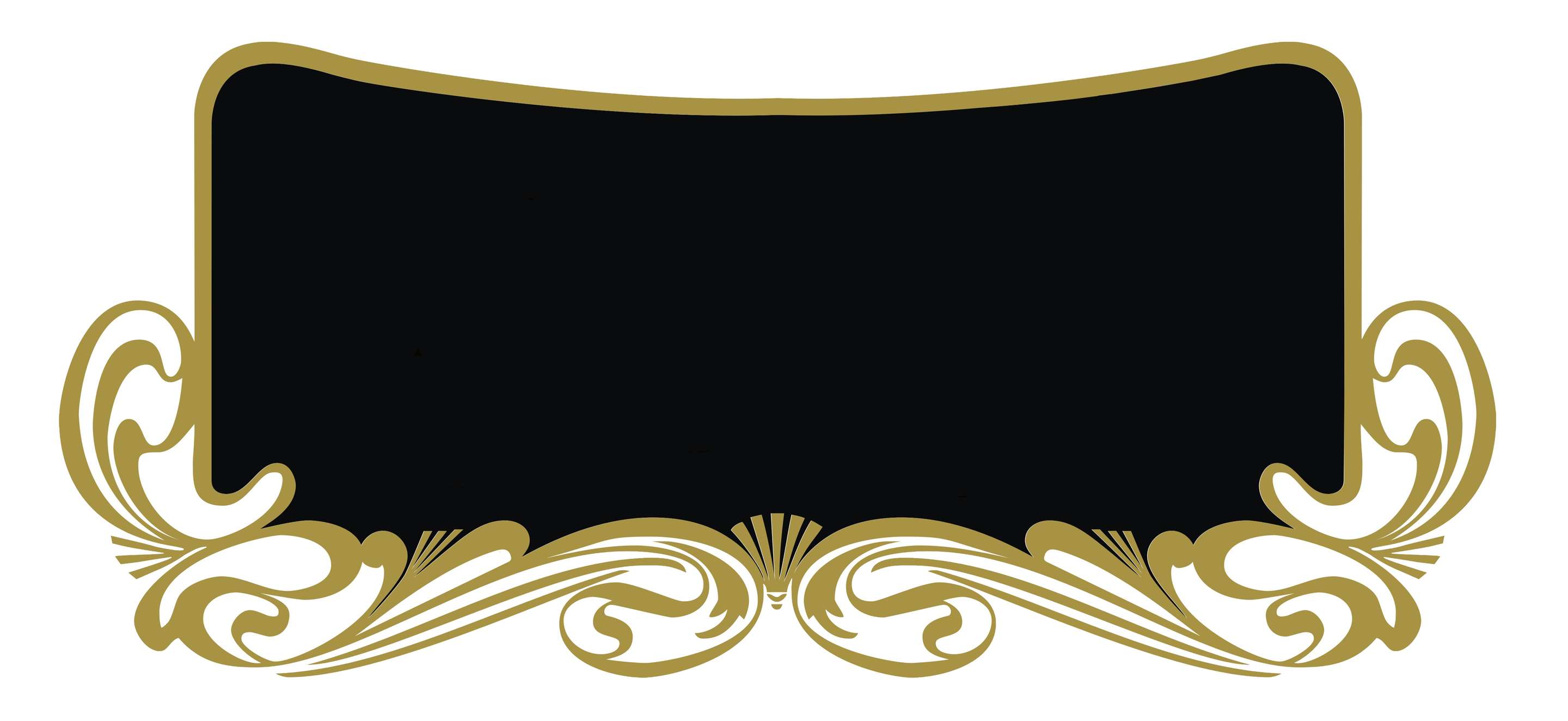 Moldura Decorativa Dourada Design Png Grátis Para Baixar