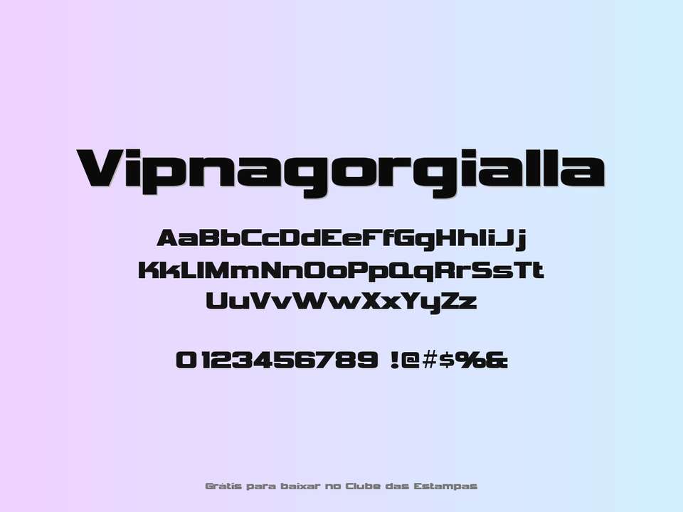 Fonte Vipnagorgialla Grátis Para Baixar