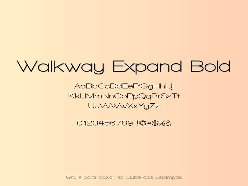 Fonte Walkway Expand Bold Grátis Para Baixar