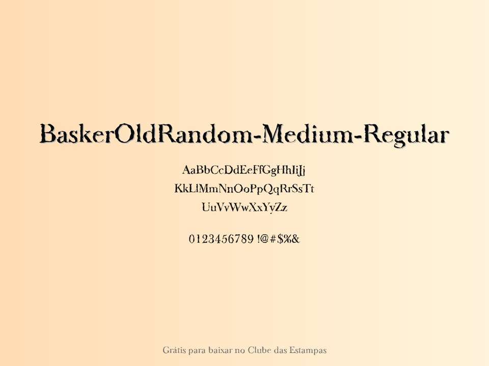 Fonte Baskeroldrandom Medium Regular Grátis Para Baixar