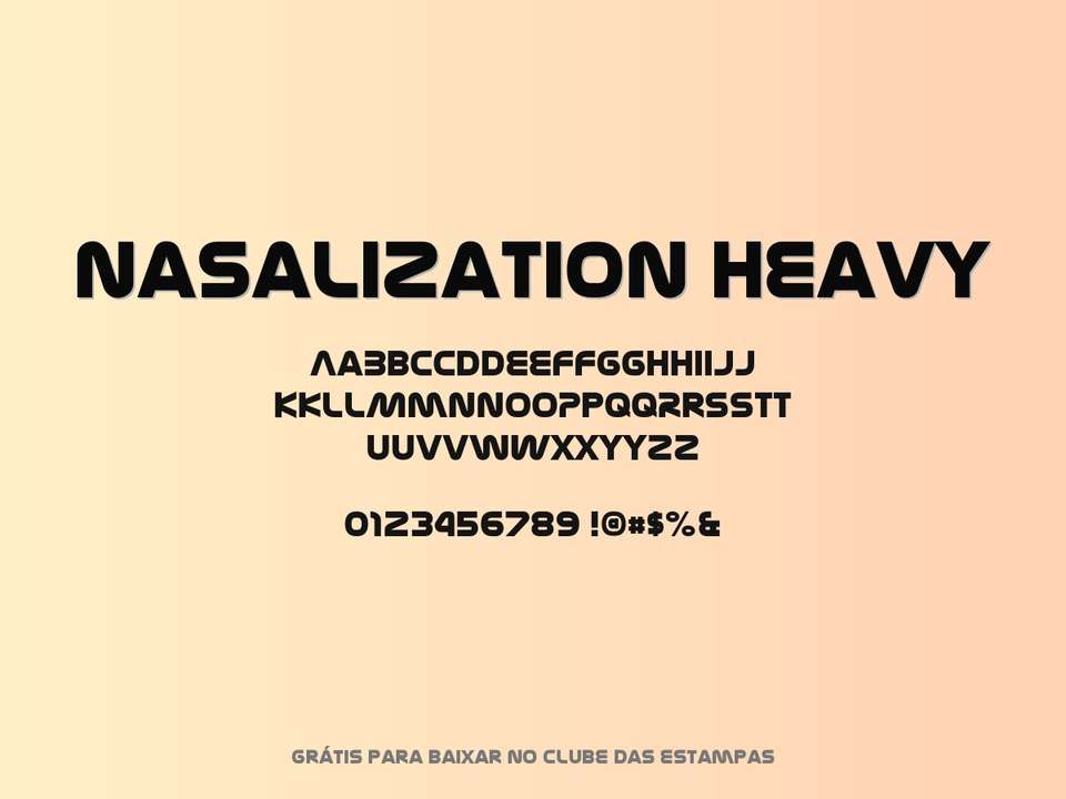 Fonte Nasalization Heavy Grátis Para Baixar