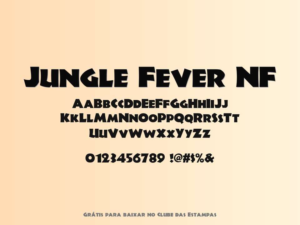 Fonte Jungle Fever Nf Grátis Para Baixar