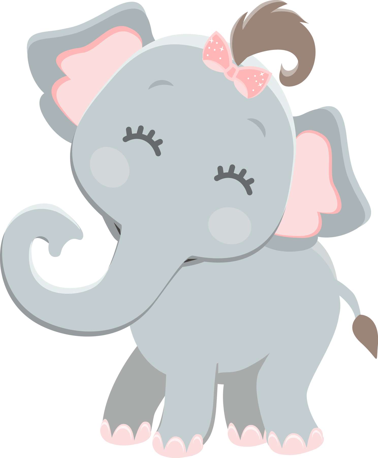 Elemento Elefante Cute Elefantinho Fofo Png (14)